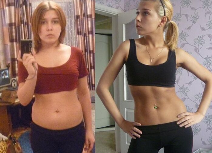 înainte și după urmarea unei diete fără carbohidrați