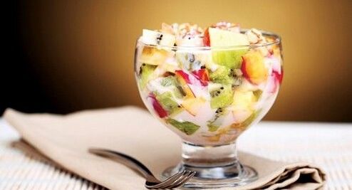 salata dietetica de fructe pentru slabit